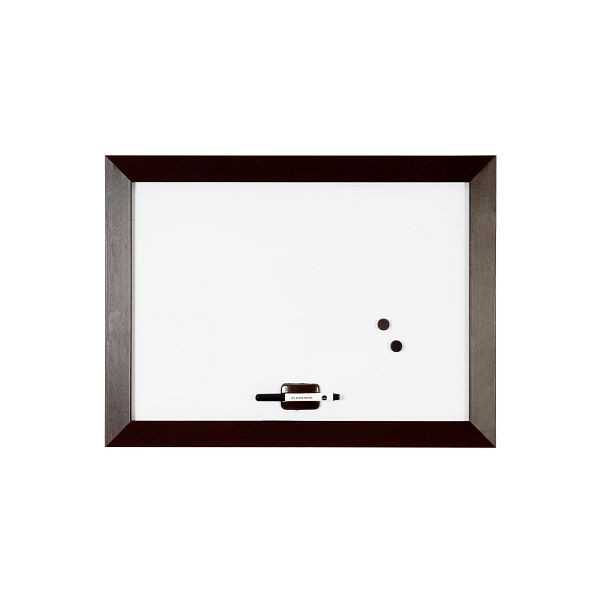 Bi-Office Kamashi Whiteboard mit braunem MDF-Rahmen 60x45cm, MM04001082