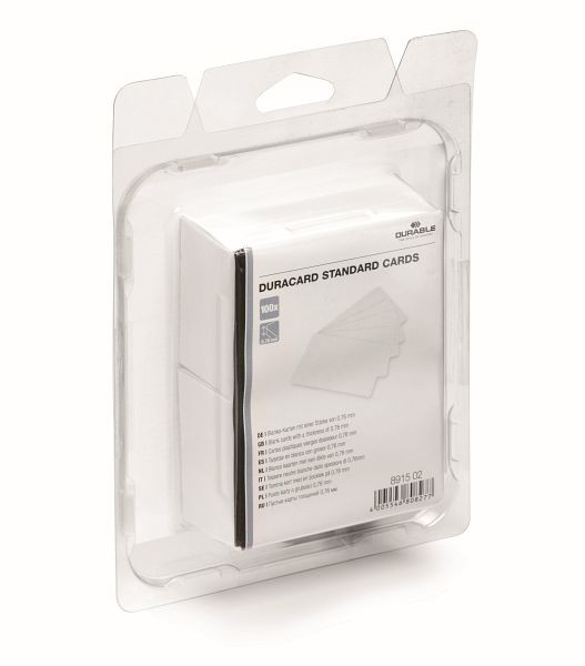 DURABLE DURACARD card Standard Plastikkarten, 100 Stück, VE: 100 Stück, 891502