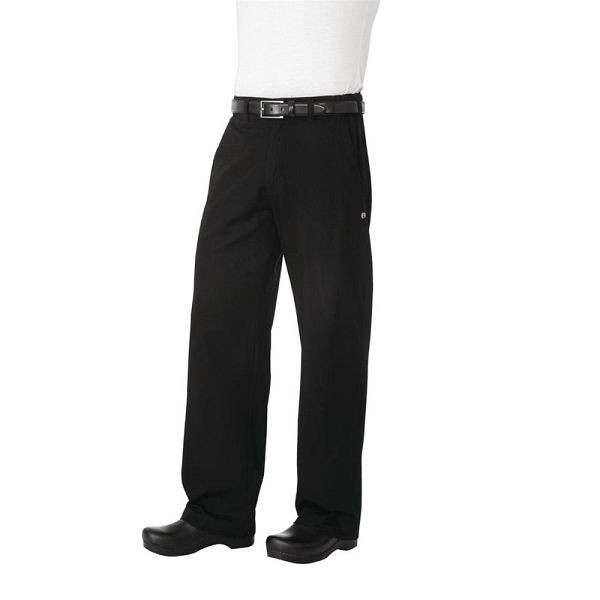 Chef Works Unisex Chefkochhose schwarzes Fischgrätenmuster L, A674-L