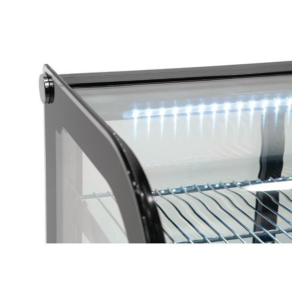 Polar G-Serie Energieeffizienter Tischplatten-Kühlvitrine Schwarz 160 Liter, GP291