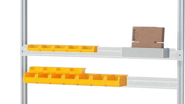 RAU Halteschiene Serie E, B1800xT25xH80mm, RAL7035, E-KES1800.12