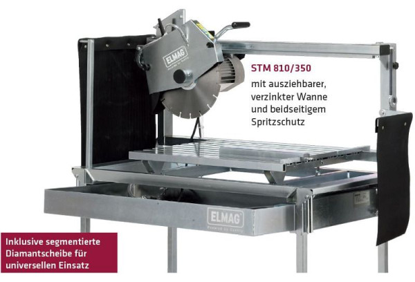 ELMAG Steintrennmaschine (inklusive Dia), STM 810/350, 230 Volt, 61319