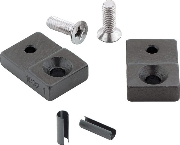 Hazet Ersatzteil Satz: 1 Paar Prägebacken, 15 mm breit, 2 Schrauben, 2 Spannhülsen, 1932-1/6