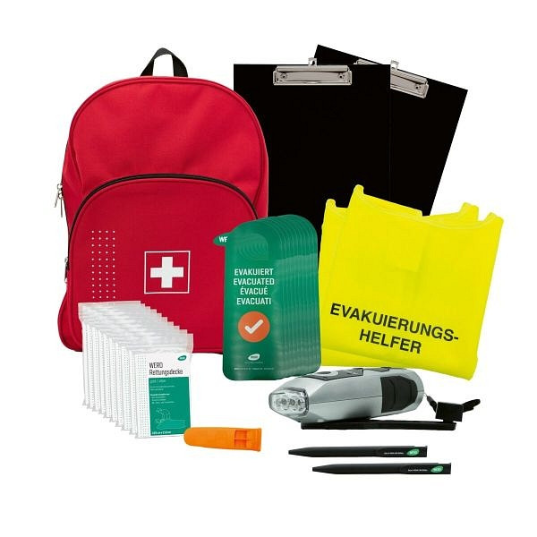 WERO Evakuierungs-Rucksack, rot, 220997, 4052677068056