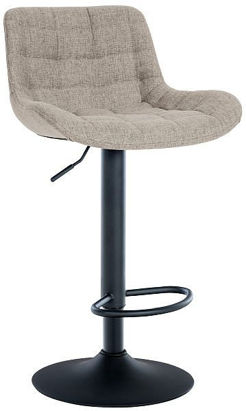 CLP Barhocker Tover Stoff, taupe, 321050, 4251756480288