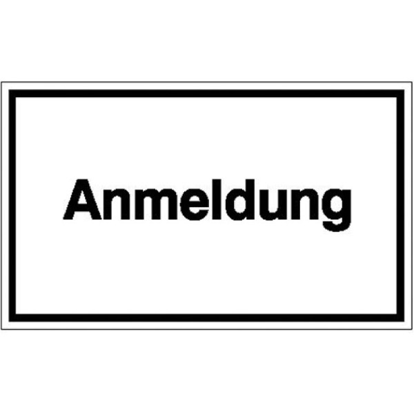 Stein HGS Hinweisschild zur Betriebskennzeichnung, Anmeldung, Folie, selbstklebend, 21.5800