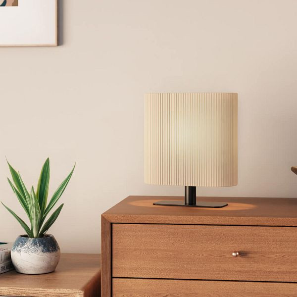 HOME DELUXE Kleine Tischlampe SUKO, Beige, 61100, 4058166320049