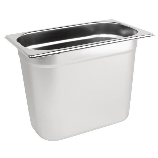 Vogue GN-Behälter Edelstahl 20cm GN1/4, Gastronormgrößen für maximale Kapazität, K823