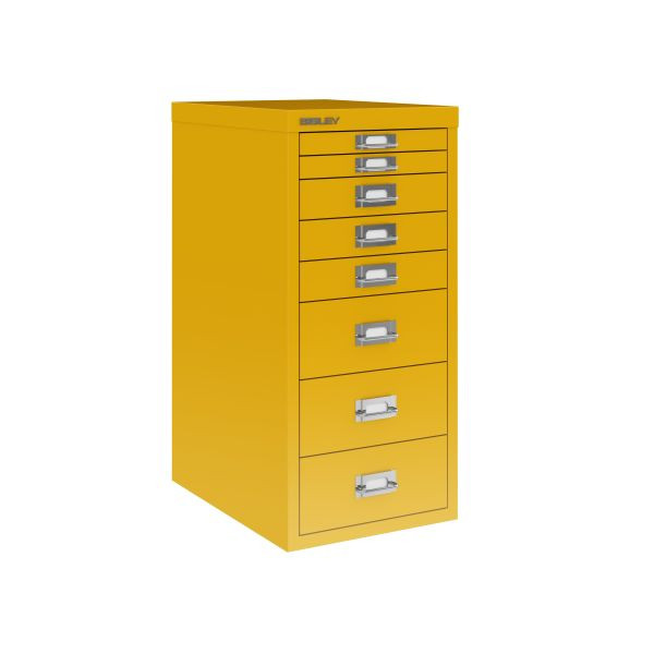 Bisley Home MultiDrawer, 29er Serie, DIN A4, 8 Schubladen, Farbe sunflower, L298642