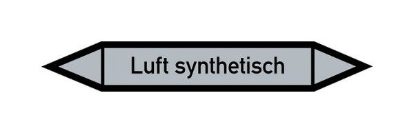 Schilder Klar Rohrleitungskennzeichen Luft synthetisch, 187x26 mm Folie selbstklebend, 101521/61