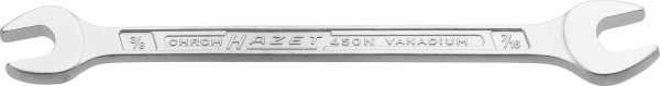 Hazet Doppel-Maulschlüssel, Außen-Sechskant Profil, 3/8 x 7/16 ", 450NA-3/8X7/16VKH
