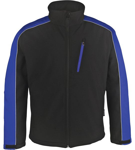 PKA Winter Softshell-Jacke zweifarbig, schwarz/kornblau, Größe: S, SJ-KB-002