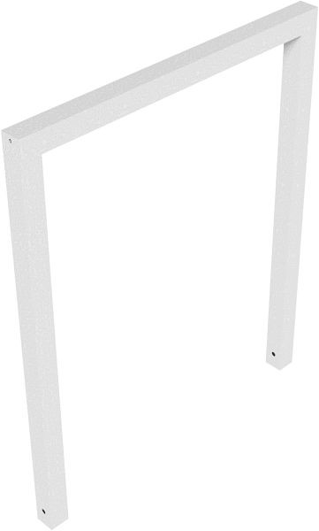 Schake Anlehnbügel aus Stahlrohr Rechteckrohr 60 x 60 mm, ohne Querholm, Gesamtbreite: 1000 mm, feuerverzinkt, 454_100