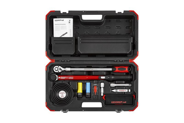 GEDORE red Rad-Montageset 11-teilig, Drehmomentschlüssel 3% genau, 3300400