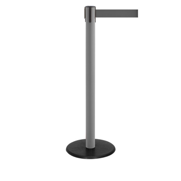 Stein HGS Personenleitsystem -P-Line Famous-, anthrazit, grau, mit magnetischem Gurtendstück, Gurtlänge: 2,3 m, 12799-0804