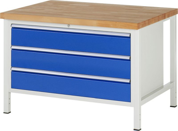 RAU Werkbank Serie 8000 - Modell 8357, B1250 x T900 x H840 mm, 13-8357A2-129B4S.11