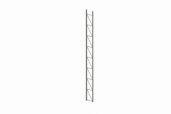 Meta Ständer 100/20 9300x800 mm, verzinkt, für Palettenregal MULTIPAL, 200174349