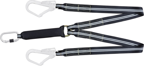 Kratos Flammbeständiges FIRE FREE Y-Verbindungsmittel mit Falldämpfer 1,5 m mit Karabiner FA 5010117 und FA 5020755, FA3040215