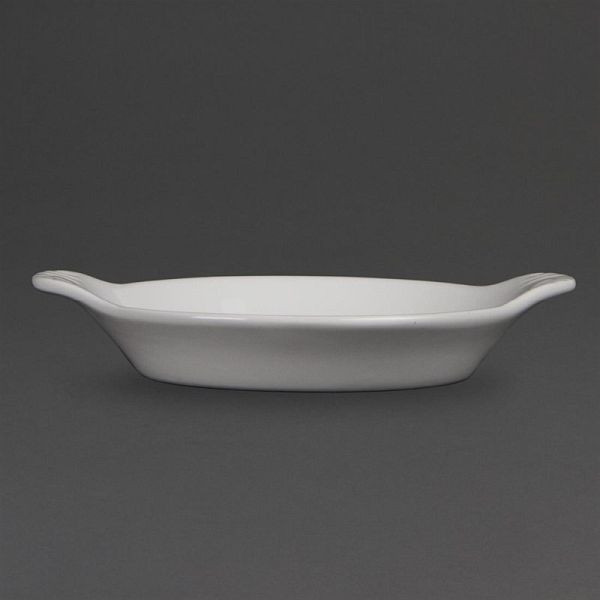 Olympia Whiteware runde Gratinschalen weiß 17 x 14cm, VE: 6 Stück, W439