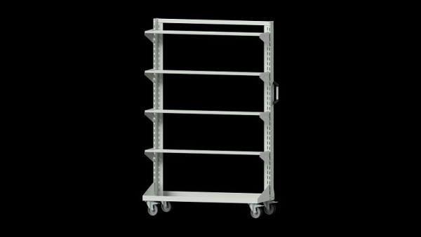 ANKE Werkbänke Grundwagen, Modell 651, 1250 x 450 x 1950 mm (AM 1211), RAL 7035, 962.181