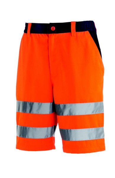 teXXor Warnschutz-Shorts ERIE, Größe: 44, Farbe: leuchtorange/navy, VE: 10 Stück, 4345-44