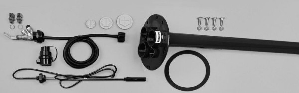 Cemo Anschlusswinkel 2" passend für Batterieanlagen mit TW-Kupplung und Dose für Grenzwertgeber, 7729