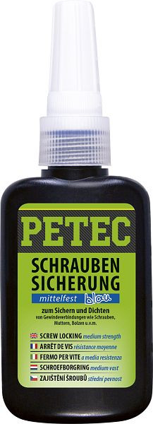 Petec Schraubensicherung Mittelfest, VE: 0,25 kg, 910250