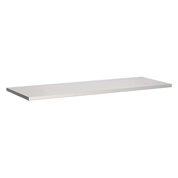 Gastro-Inox Arbeitsplatte aus Edelstahl AISI 430, 1300x700mm, verstärkt mit 18 mm dicker melaminierter, wasserdichter Spanplatte, 301.004