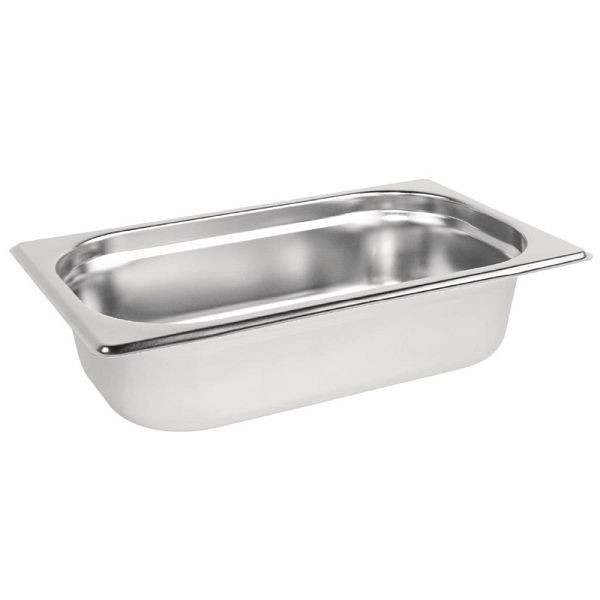 Vogue GN-Behälter Edelstahl 6,5cm GN1/4, Gastronormgrößen für maximale Kapazität, K818