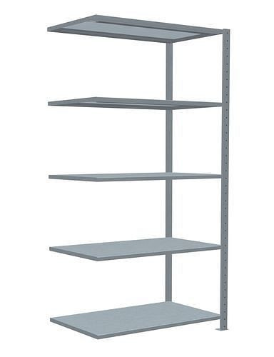 Schulte Fachbodenregal, Anbaufeld, 5 Lagerebenen, Kreuzstrebe, Fachlast 250 kg, 1006 x 636 x 2000 mm, 278750
