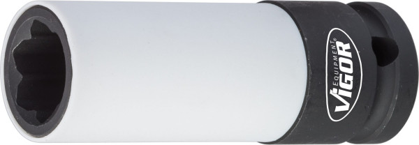 VIGOR Schlagschrauber Steckschlüsseleinsatz, MERCEDES-BENZ, Vierkant hohl 12,5 mm (1/2 Zoll), Radschrauben Hybrid Sonderprofil, 78 mm, V4309