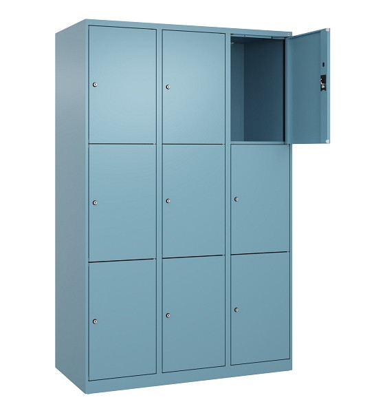 C+P Schließfachschrank Evolo PLUS, 9 Fächer, 1850x1200x500mm, 0010/0010, 049000-323 S10021
