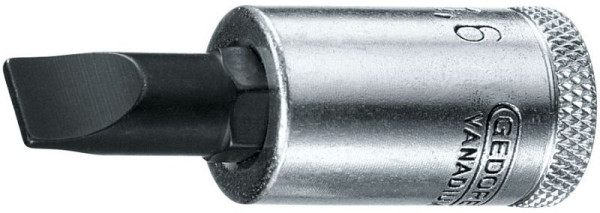 GEDORE 12x2 Schraubendrehereinsatz 3/8'' für Schlitzschrauben, 1640909