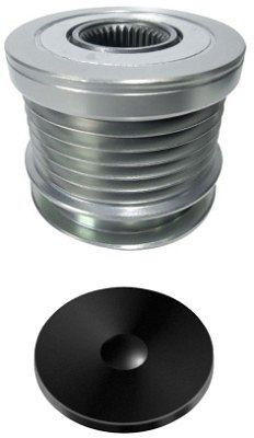 HELLA Generatorfreilauf, Gewindemaß: M16x1,5, Anzahl der Rillen: 6, mit Kappe, 9XU 358 039-261