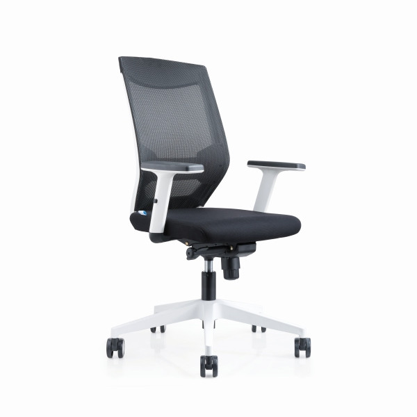 Rocada Bürodrehstuhl Blanca schwarze Netzrückenlehne, schwarz, 908W-4