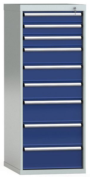 KLW Schubladenschrank 1450 x 572 x 750 mm H x B x T, Einbaumaß: 1350 mm, Einteilung: 27x36 Einheiten, EA / 100 kg, SEB1450-09EP-001