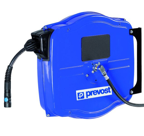 Prevost Aufroller Serie DGF - Großes Modell - mit Gummischlauch, Ø Innen/Außen= 8 x 14 mm, Länge= 10 m, Kupplung= ESI 07, DGF 0810ES