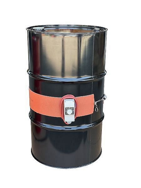 Kuhlmann Electro Heat Silikone-Fassheizungen für 105-120L Stahlfässer, Analoger Regler 0-120ºC 230V 800W, 1300x3x115mm, 11-9866