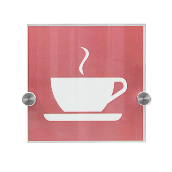 STEIN HGS Türschild DIN A6 - Crystal Sign, Breite 148 mm, Höhe 148 mm, 77955.0003