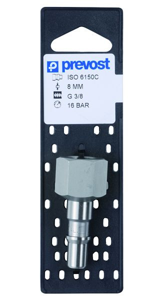 Prevost Nippel mit zylindrischem Innengewinde auf Lochplatten, G 3/8, CRP 086102P