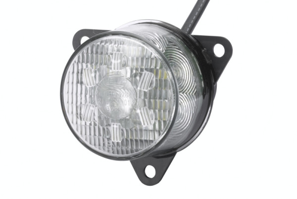 HELLA Positionsleuchte, LED, 12V, Einbau/Schraubanschluss, Scheibenfarbe: glasklar, Kabel: 500mm, offene Kabelenden, vorne, 2PF 011 172-157