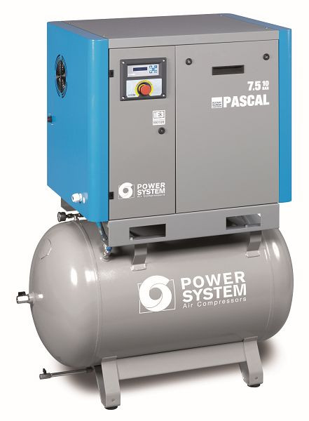 POWERSYSTEM IND Schraubenkompressor Industrie mit Trockner, Powersystem PASCAL 7,5 - 10 bar 270 L Tank, 20140909