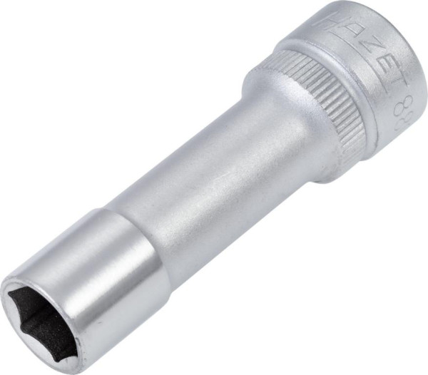 Hazet Steckschlüsseleinsatz, Sechskant, Vierkant hohl 10 mm (3/8 Zoll), 9 mm, Lange Ausführung Mit Rändelung, 880LG-9