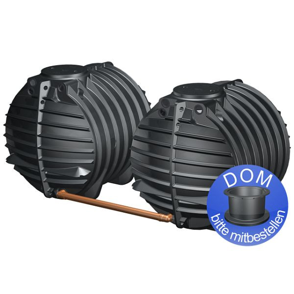 GreenLife GreenLine 12.000 l 2 Regenwassererdtanks à 6.000 Liter, G0003236