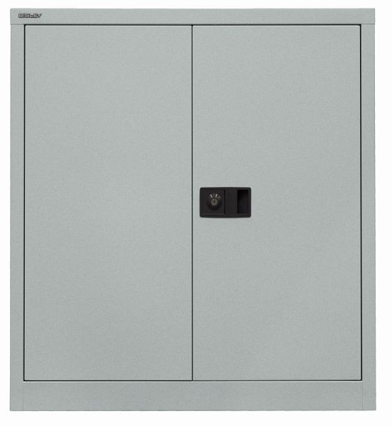 Bisley Flügeltürenschrank Universal, 1 Fachboden, 2 OH, silber, E402A01355
