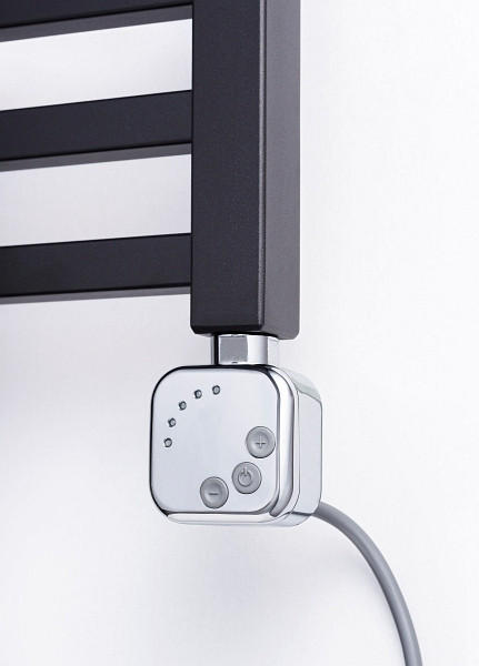 MERT KMX1 Regler mit Heizstab 1000 Watt, chrom, mit Maskierungsrahmen, ohne Stecker, ohne Kabel, KMX1-chrom-1000W-OSK