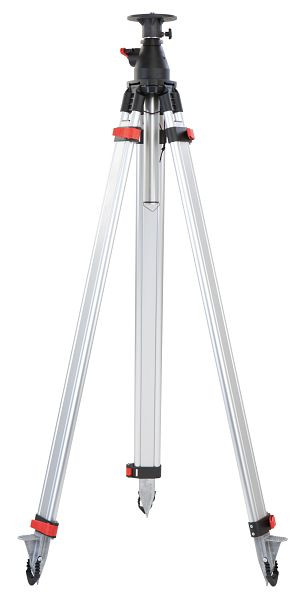NESTLE Kurbelstativ Aluminium Schwer, selbsthemmend, 150-295cm, Aluminiumkopf, Libelle, Gummifußkappe, 13501000