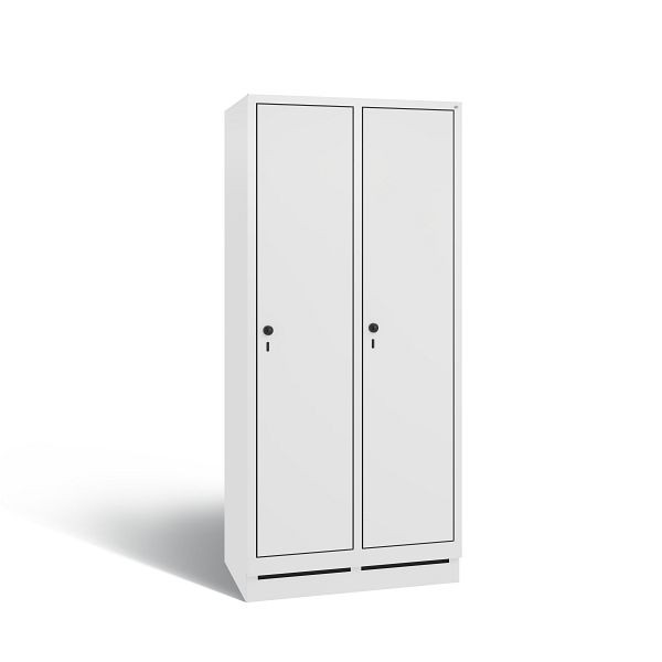 C+P Spind Evolo, 2 Abteile, H1800xB810xT500 mm, Weiß/MDF Weiß, 48020-22 S10940