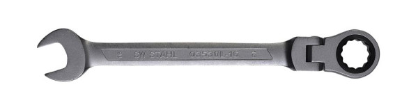 SW-Stahl Gabelringratschenschlüssel, 16 mm, mit Gelenk, 03530L-16