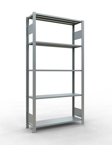 Schulte Fachbodenregal, Grundfeld, 5 Lagerebenen, Fachlast 150 kg, 1060 x 336 x 2000 mm, 278787